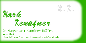 mark kempfner business card